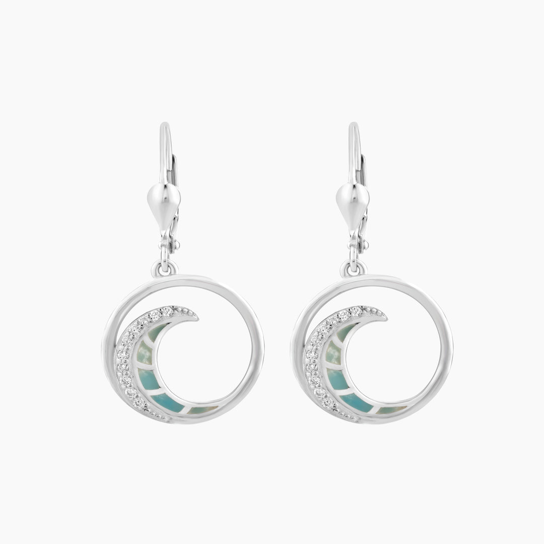 Wave Leverback Earrings