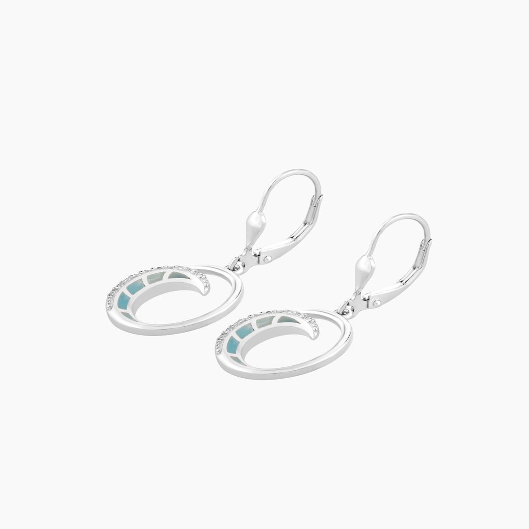 Wave Leverback Earrings