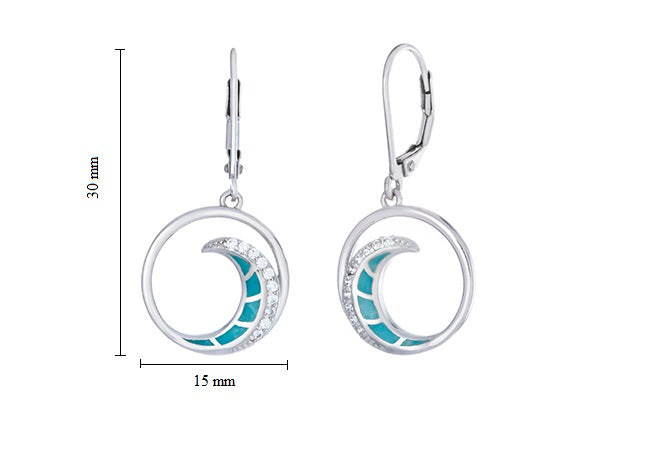 Wave Leverback Earrings