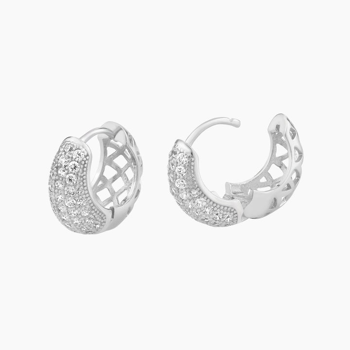 Pave Huggie Earrings