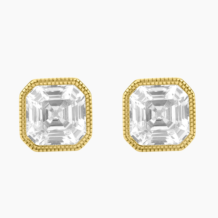 Asscher Cut CZ Earrings