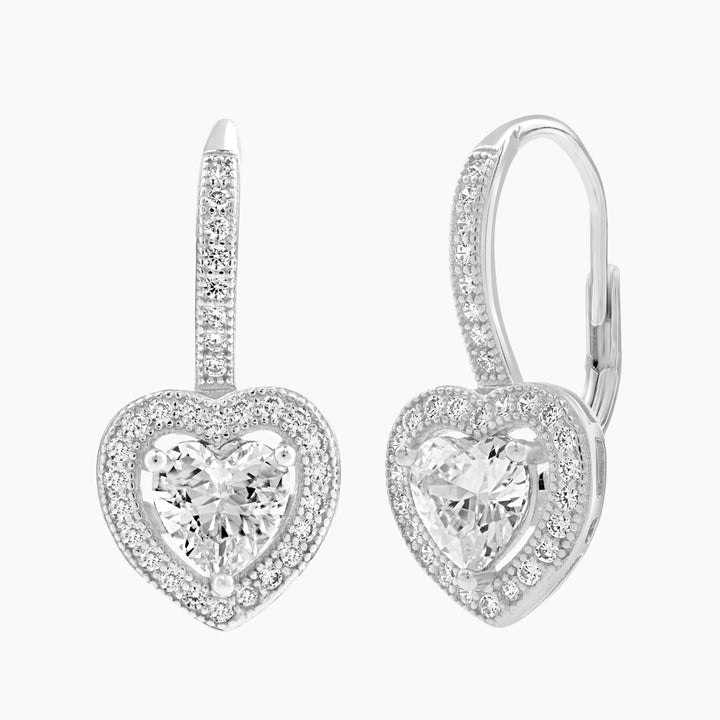 Leverback Heath Halo Earrings