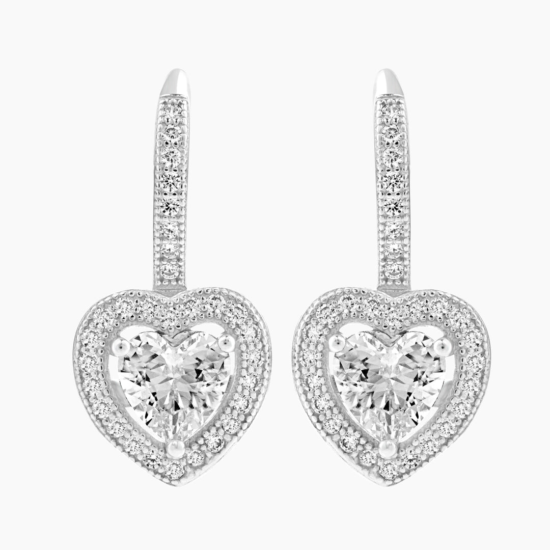 Leverback Heath Halo Earrings