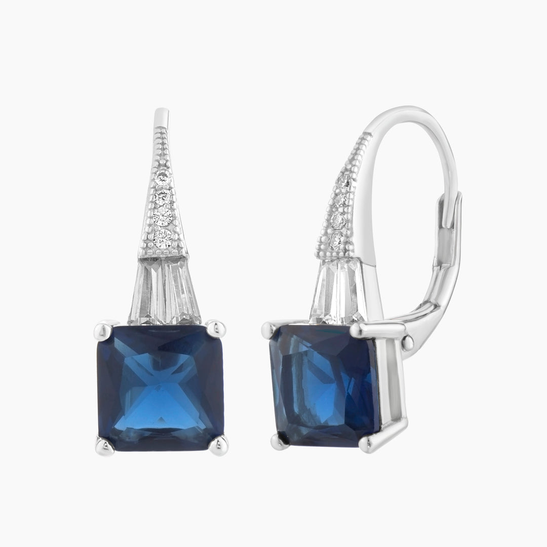 Azure Elegance Leverback Earrings