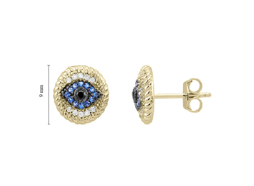 Evil Eye Stud Earrings