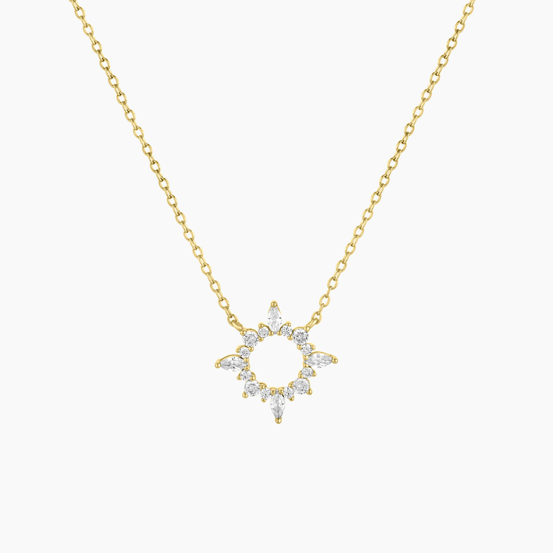 Open Sun Design Necklace