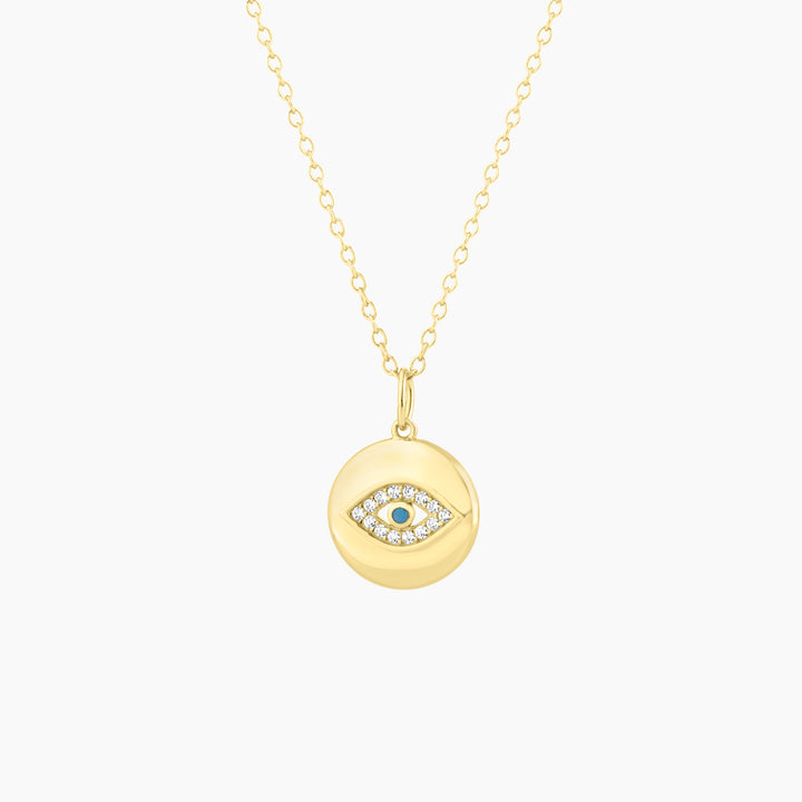 Evil Eye Medallion Necklace