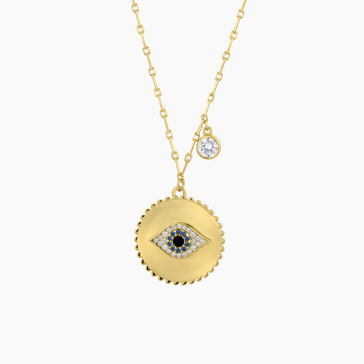 Evil Eye Medallion Necklace