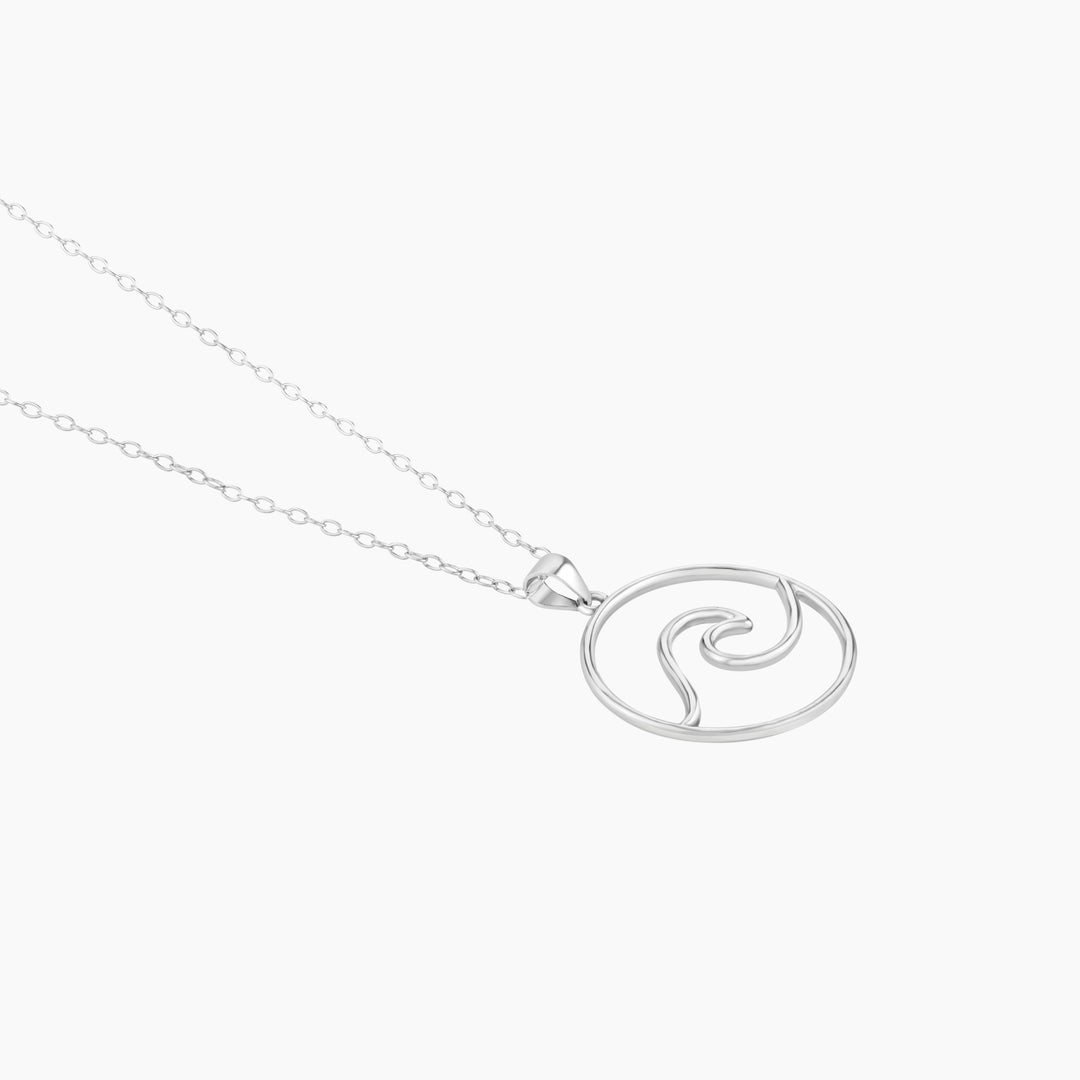 Wave Circle Necklace