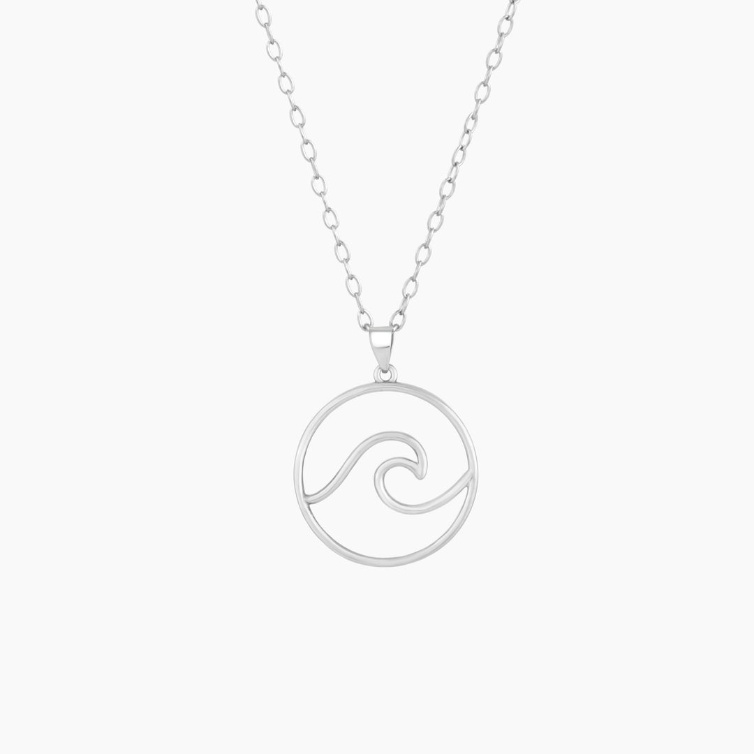 Wave Circle Necklace