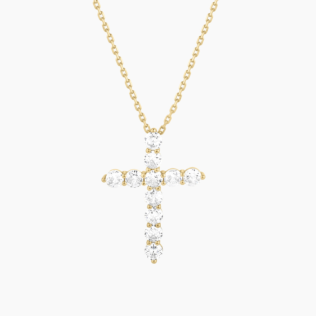 Pave Cross Necklace