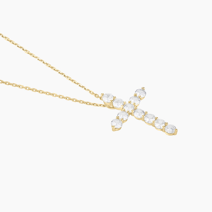 Pave Cross Necklace