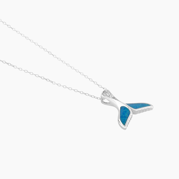 Whale Tail Pendant on Chain