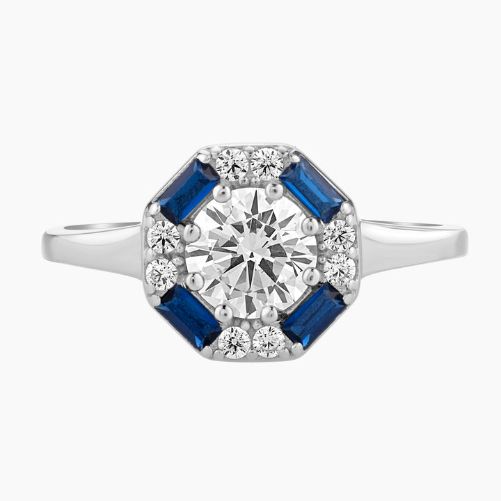 Octagonal Art Deco Ring