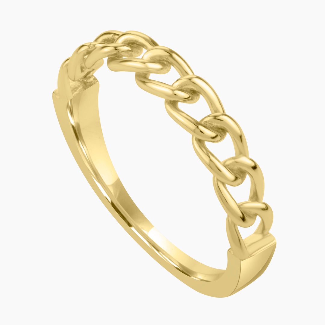 Cuban Link Chain Ring