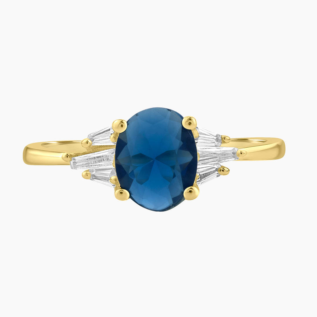 Blue Oval Ring