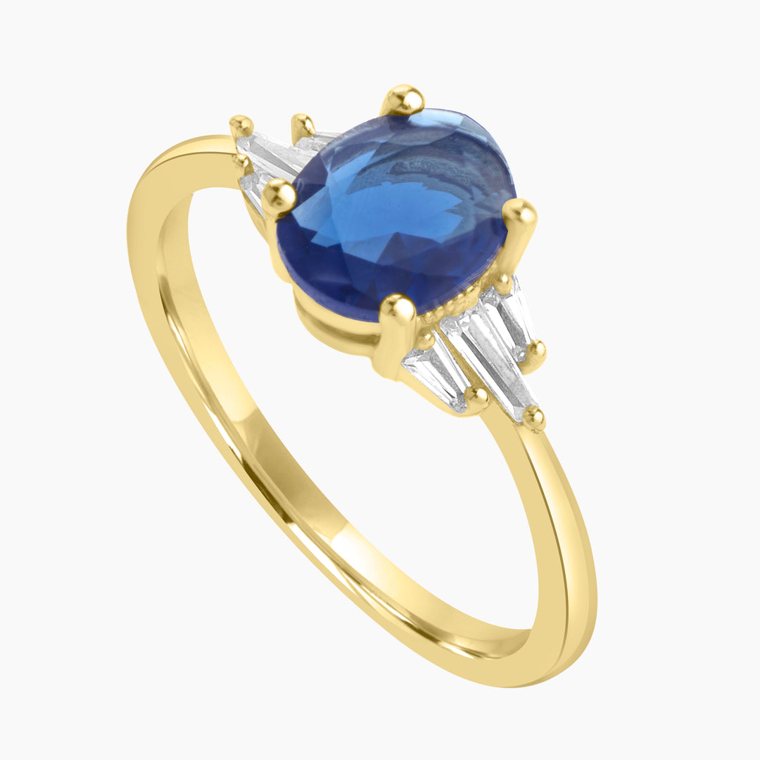 Blue Oval Ring