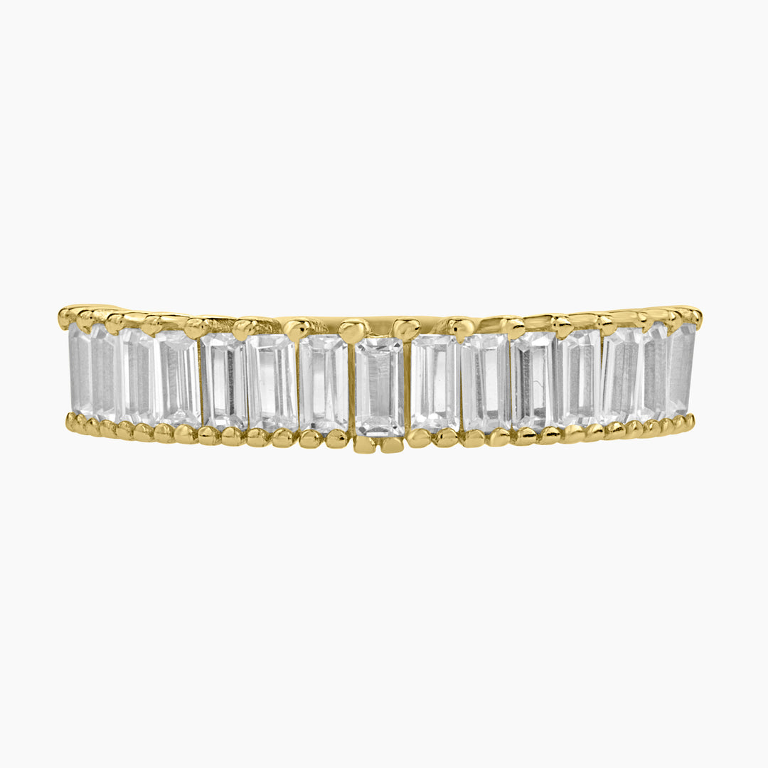 Baguette Pave Band