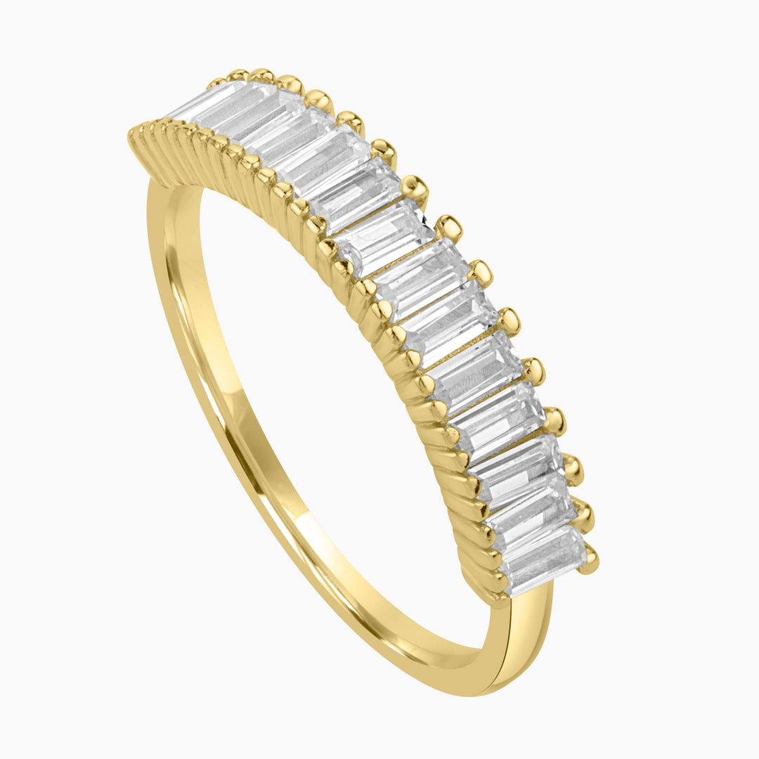 Baguette Pave Band