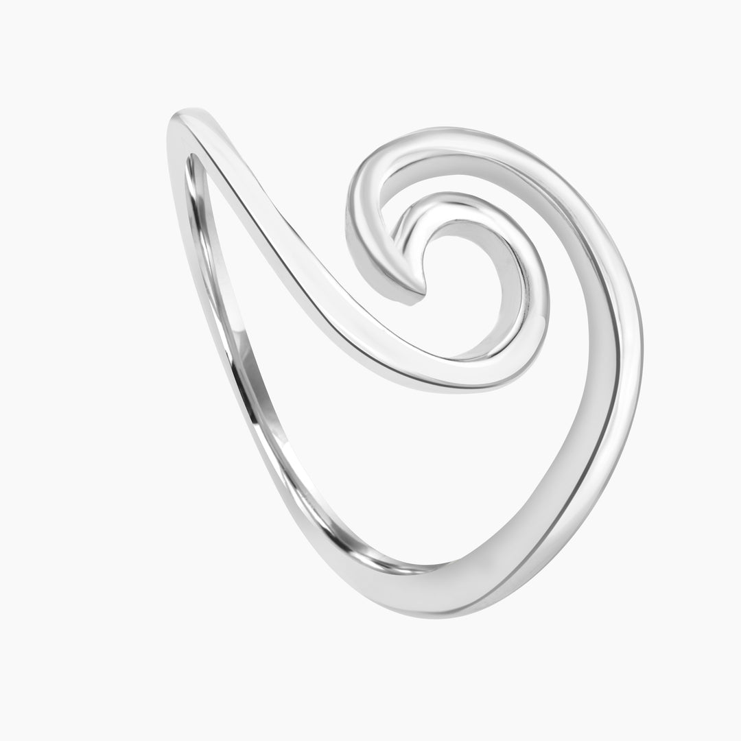 High Polish Wave Ring