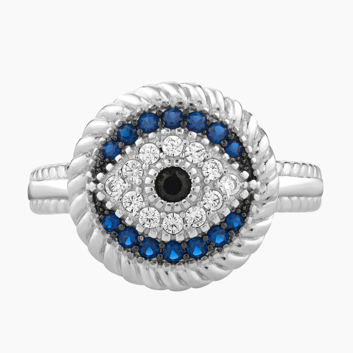 Midnight Watchful Eye Ring