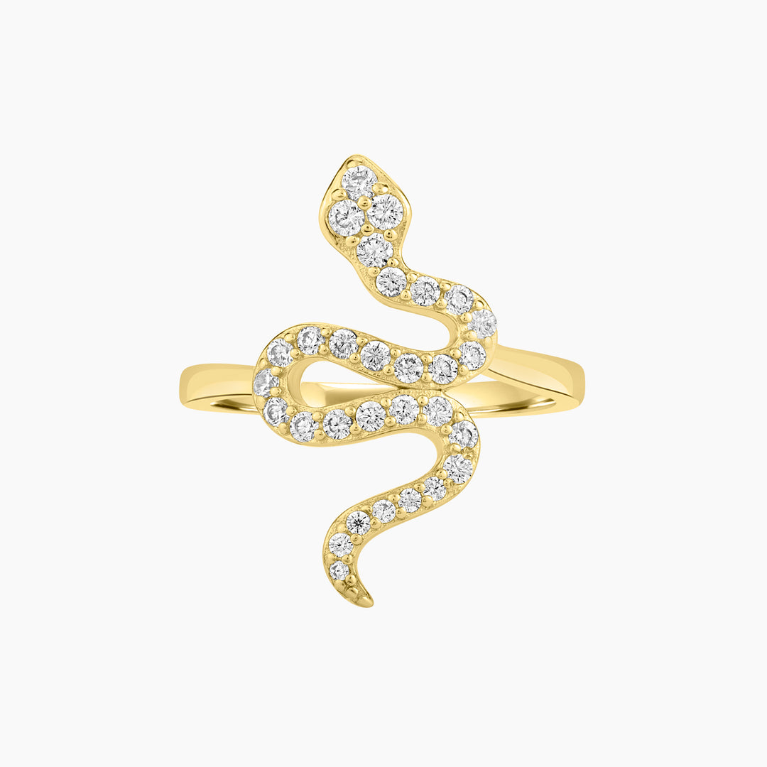 Pave Snake Ring