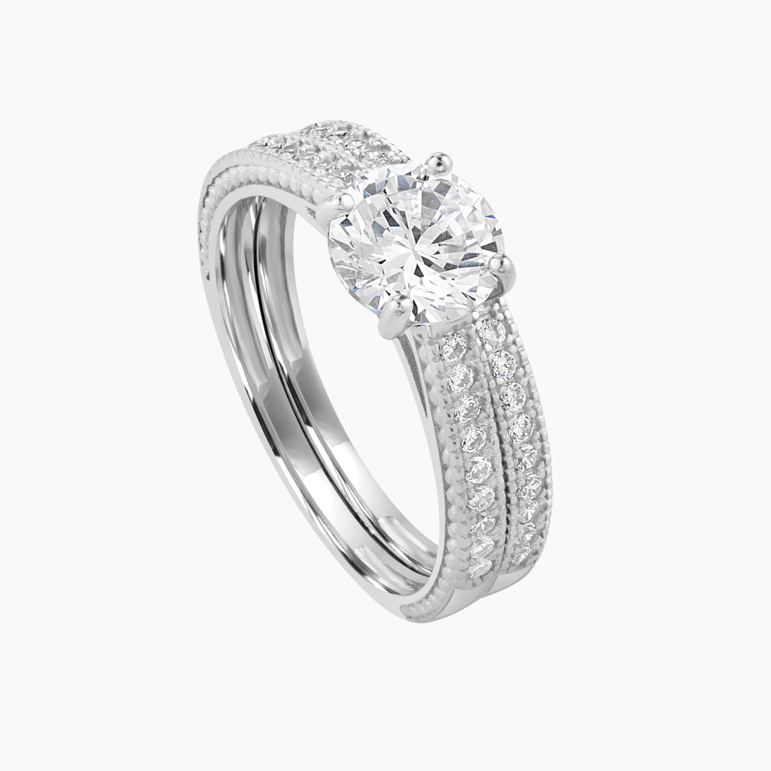 Eternal Harmony Engagement Ring Set