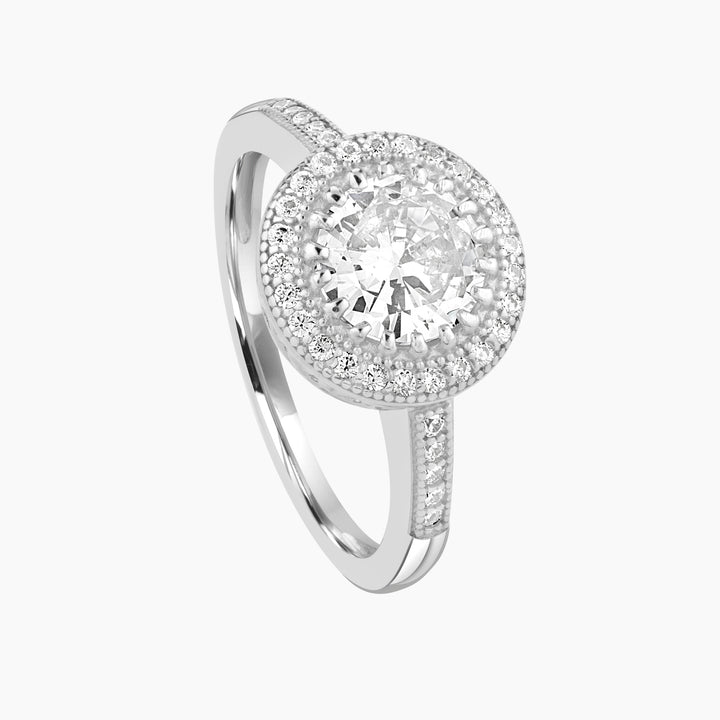 Eternal Radiance Halo Engagement Ring