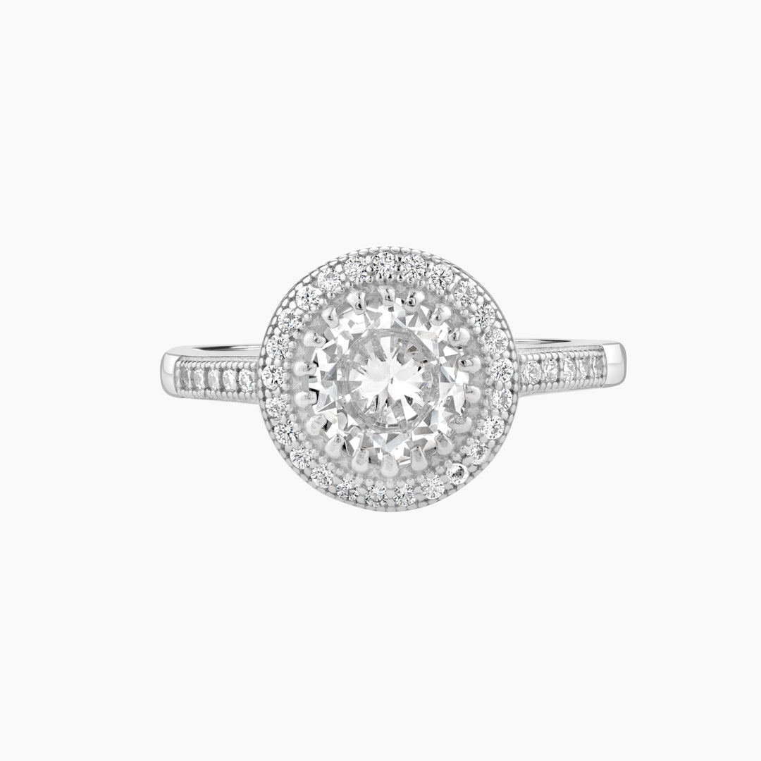 Eternal Radiance Halo Engagement Ring