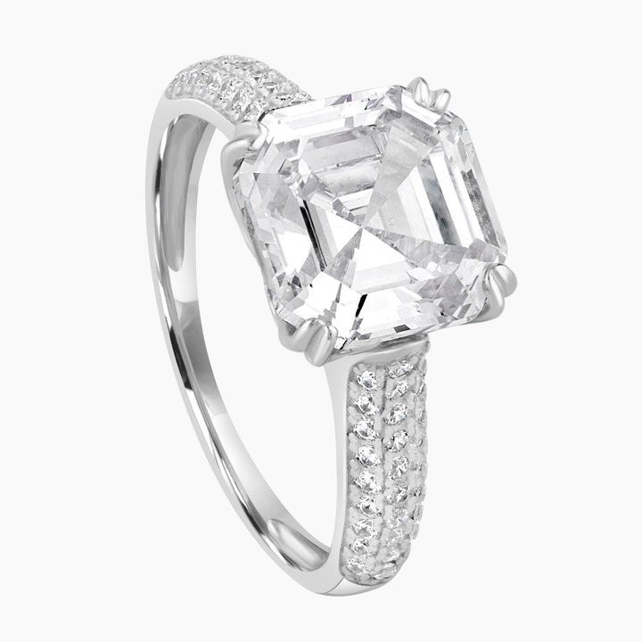 Asscher Cut Engagement Ring