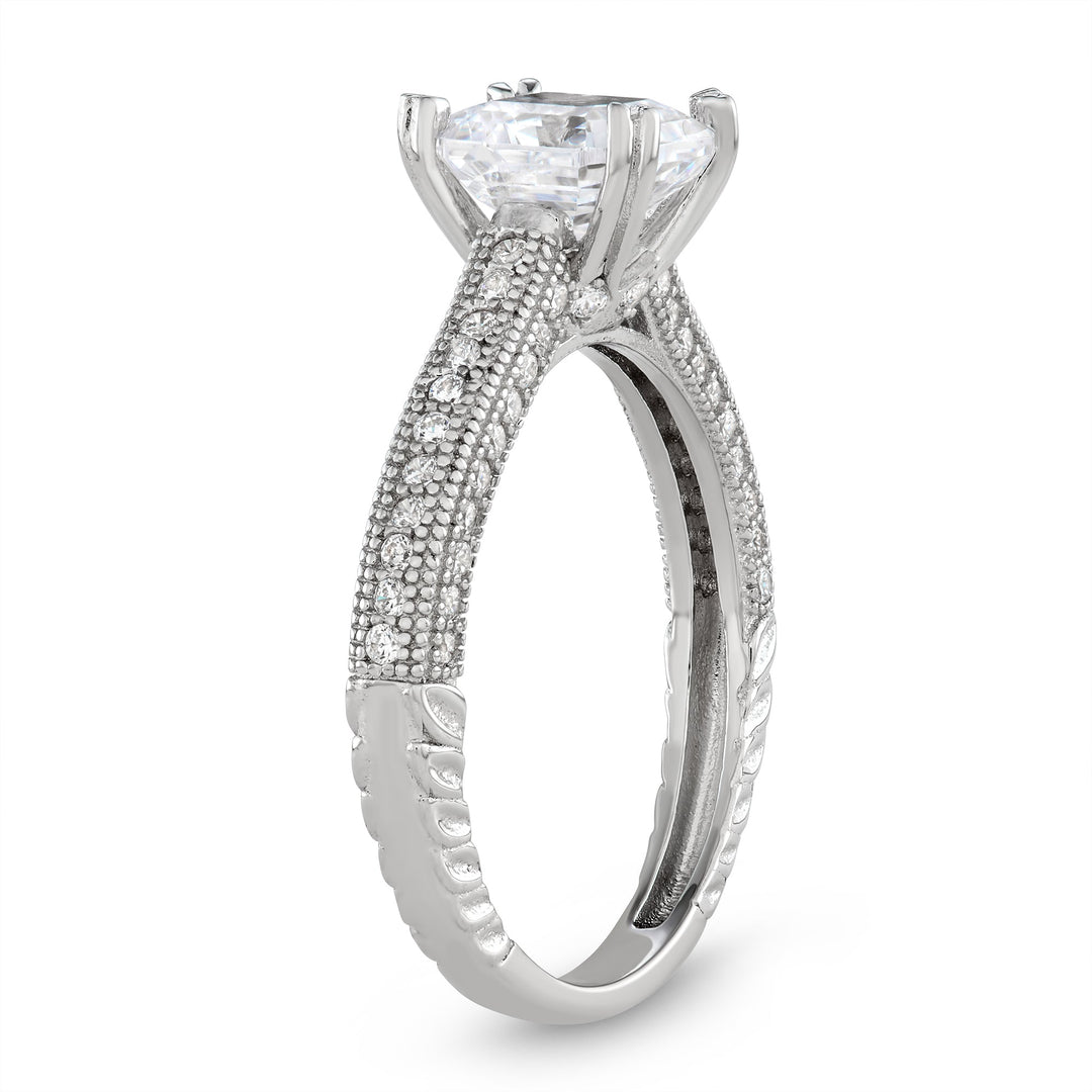 Asscher Cut Engagement Ring