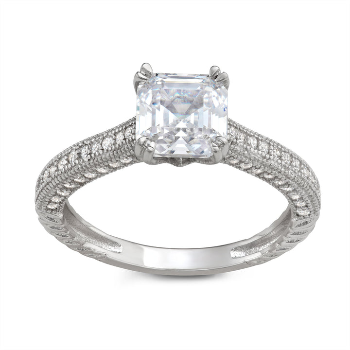 Asscher Cut Engagement Ring