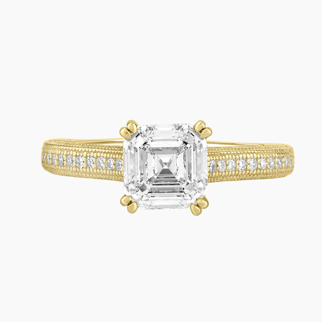 Asscher Cut Engagement Ring