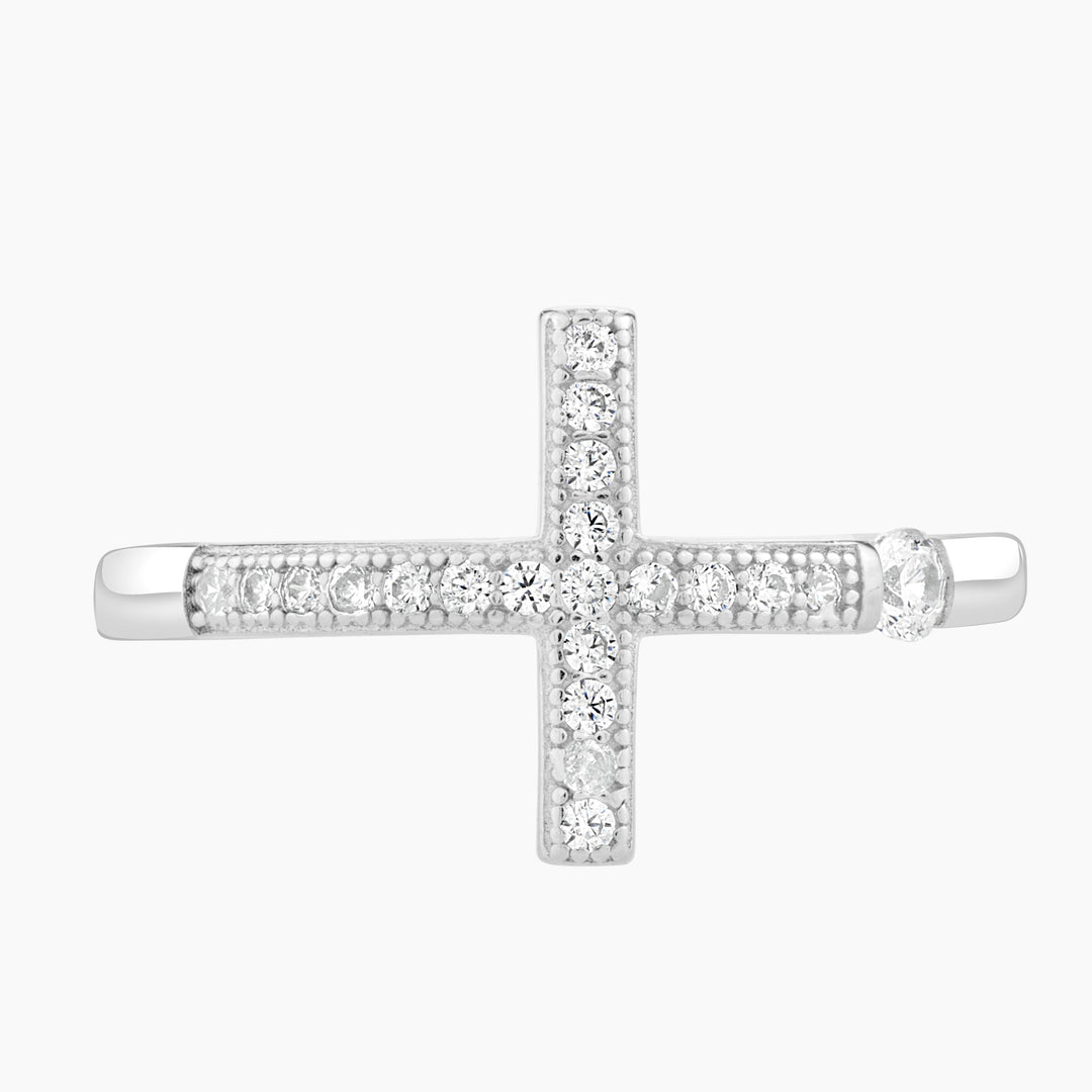 Sideway Cross Ring