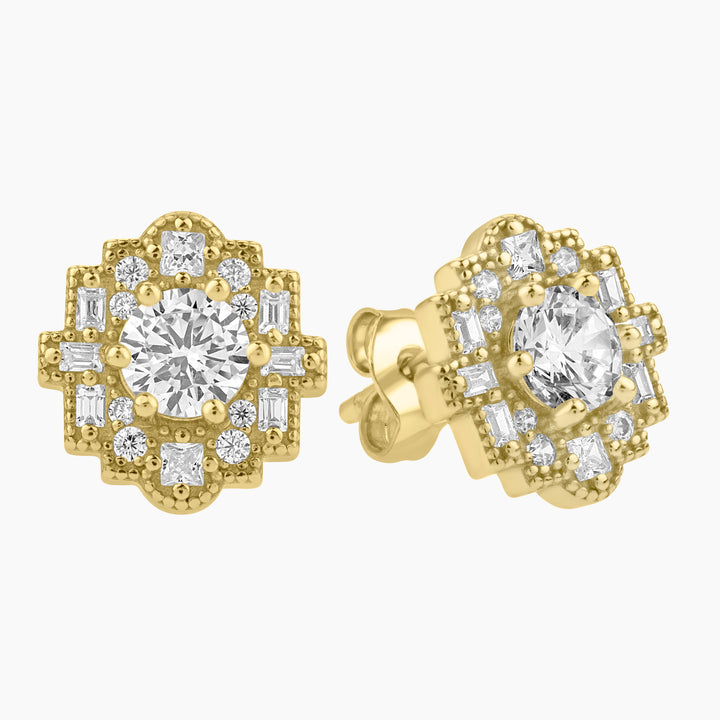 Art Deco Stud Earrings