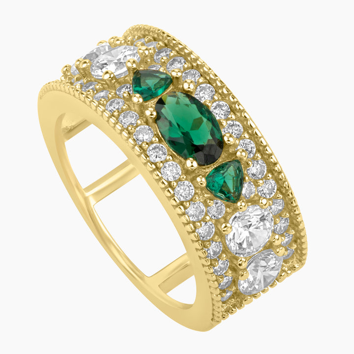 Art Deco Rhapsody Ring Band