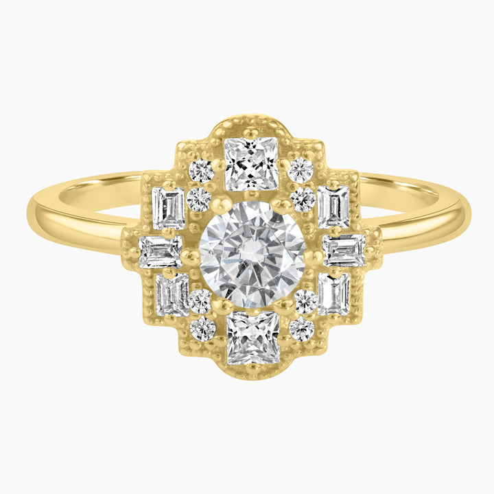 Art Deco Brilliance Ring Band