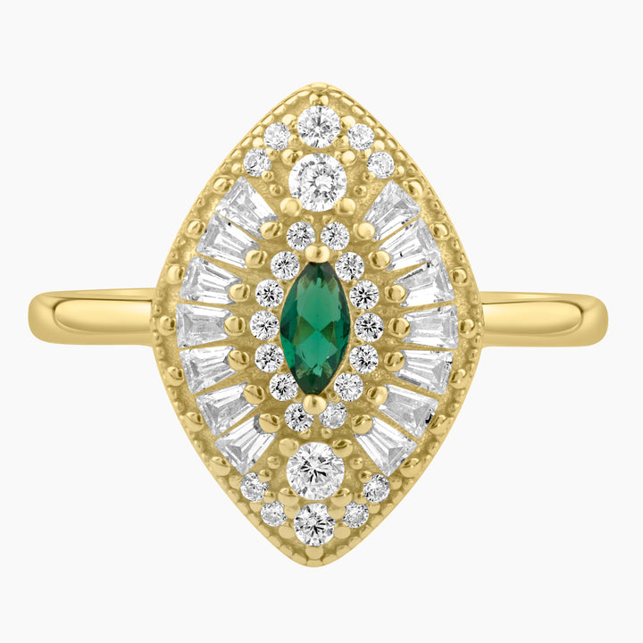 Marquise Majesty Art Deco Ring