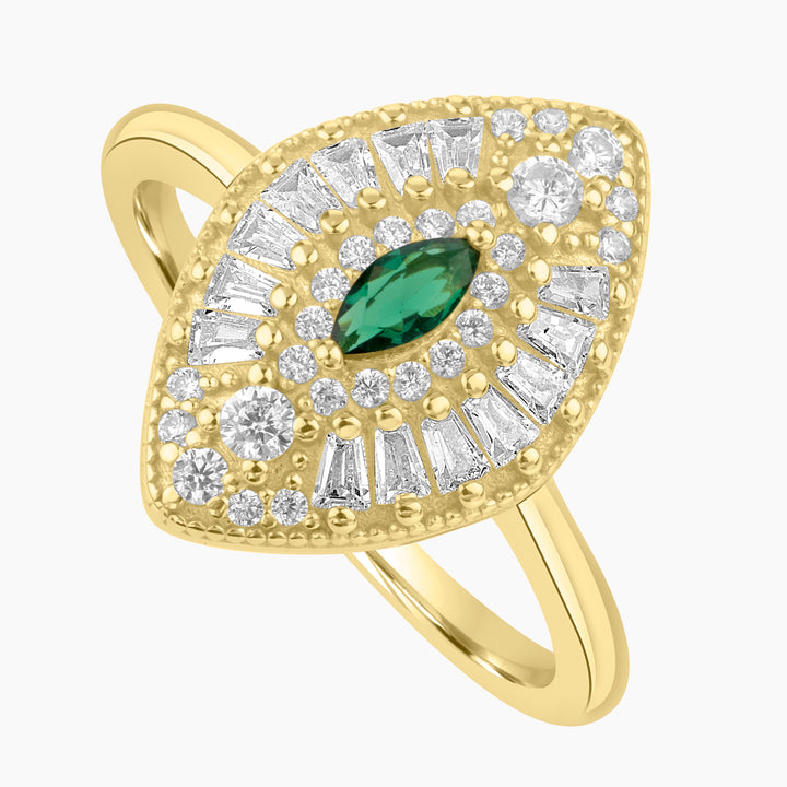 Marquise Majesty Art Deco Ring