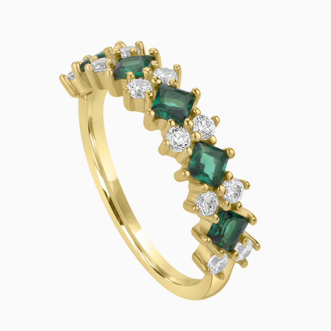 Art Deco Serenade Ring Band