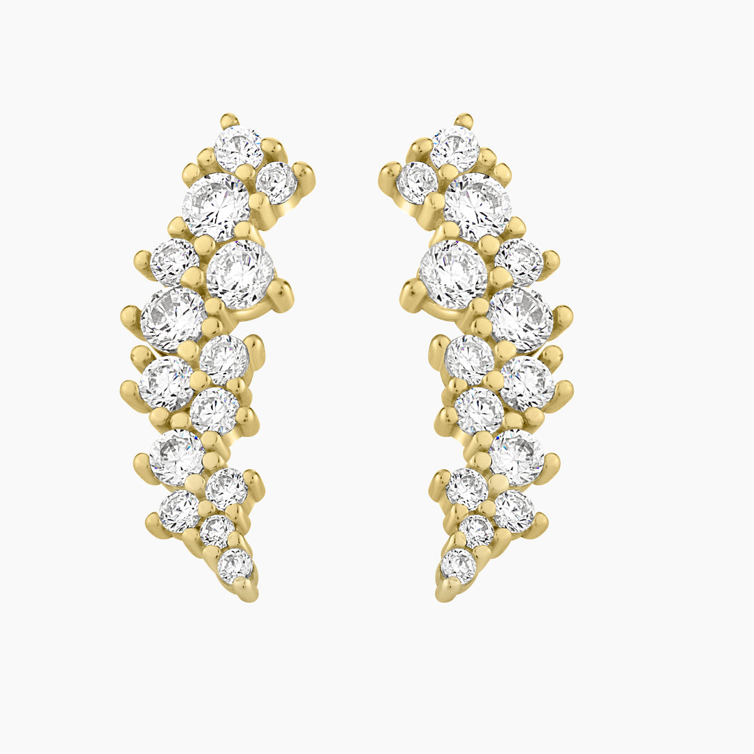 Cluster Climber Stud Earrings