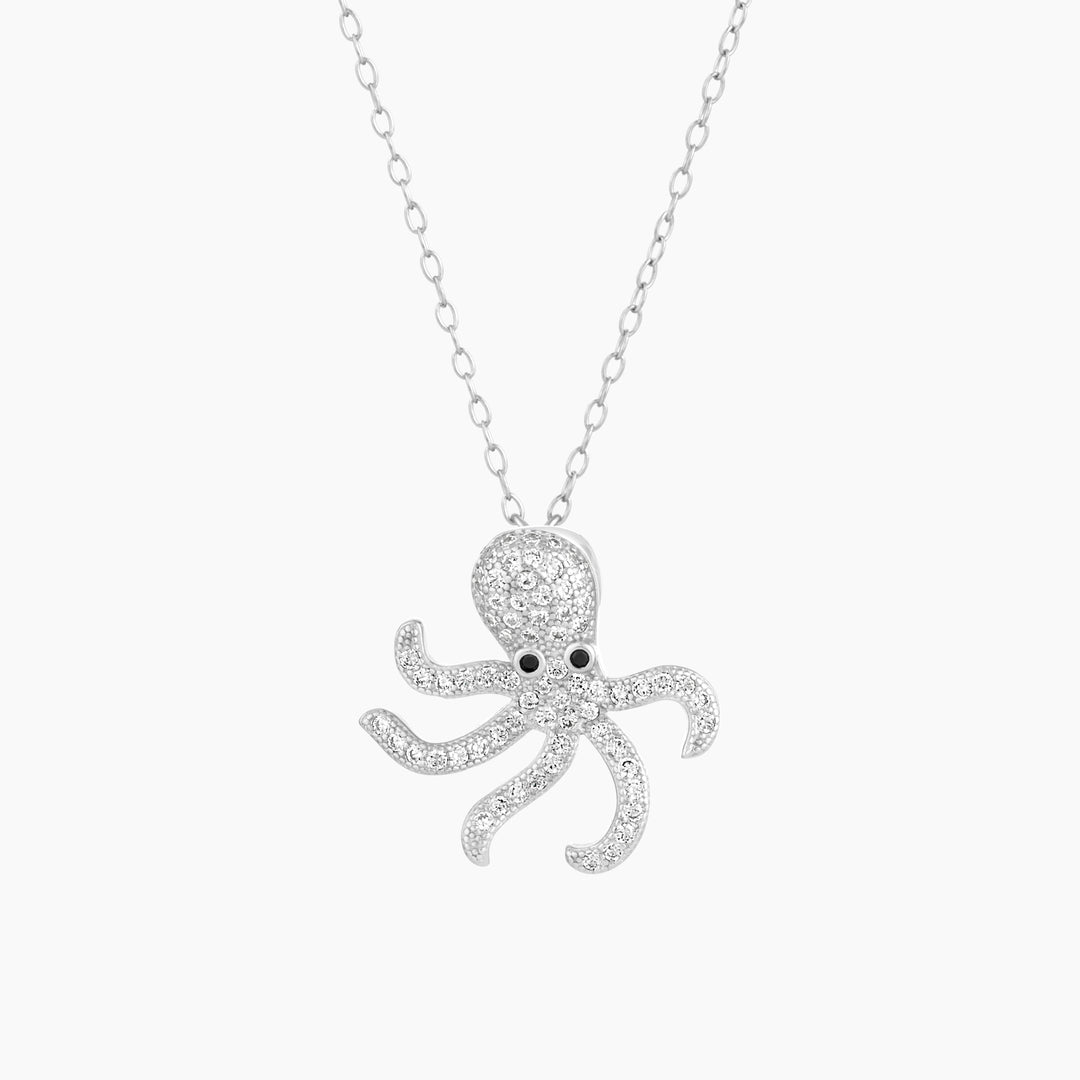 Octopus Pendant on Chain