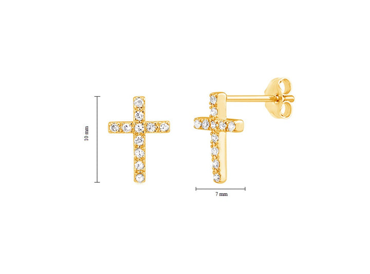 Cross Stud Earring