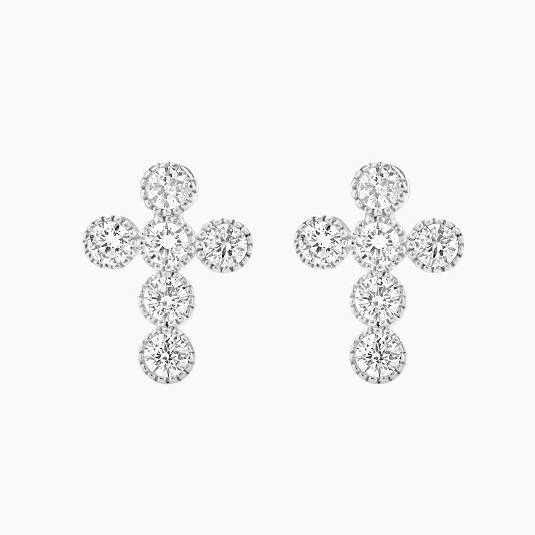 Cross Studs Earrings