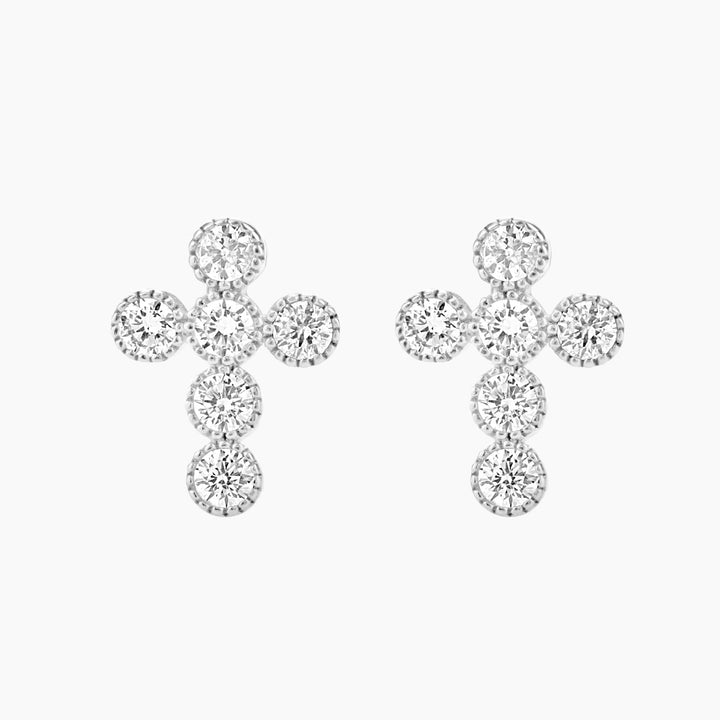 Cross Studs Earrings