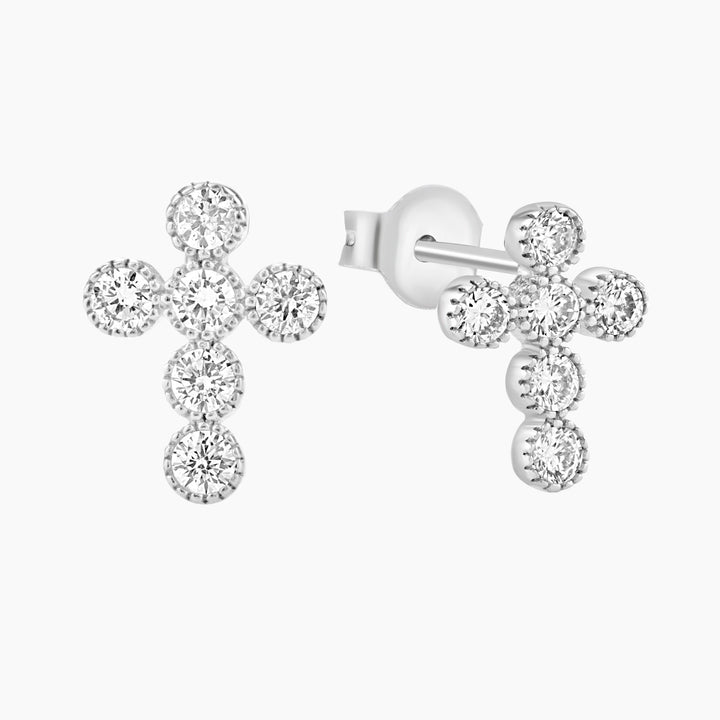 Cross Studs Earrings