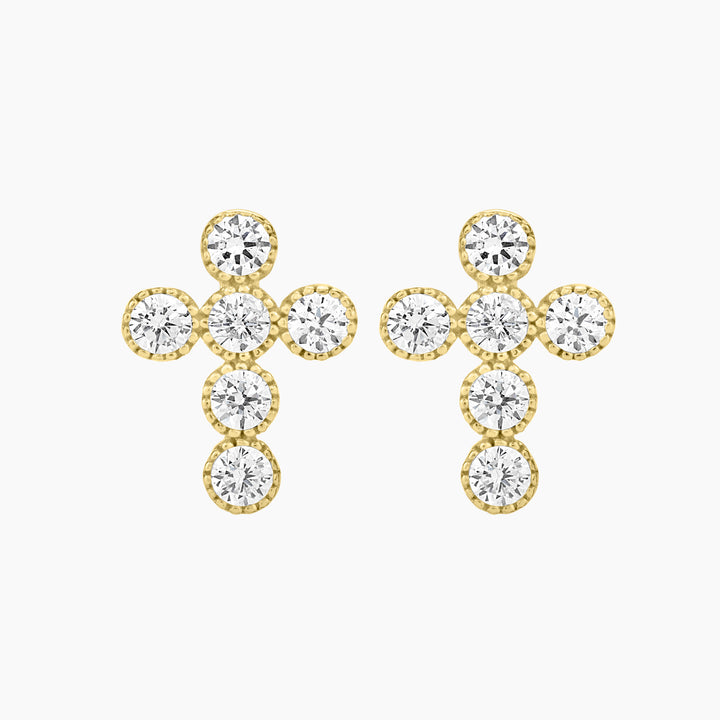 Cross Stud Earrings