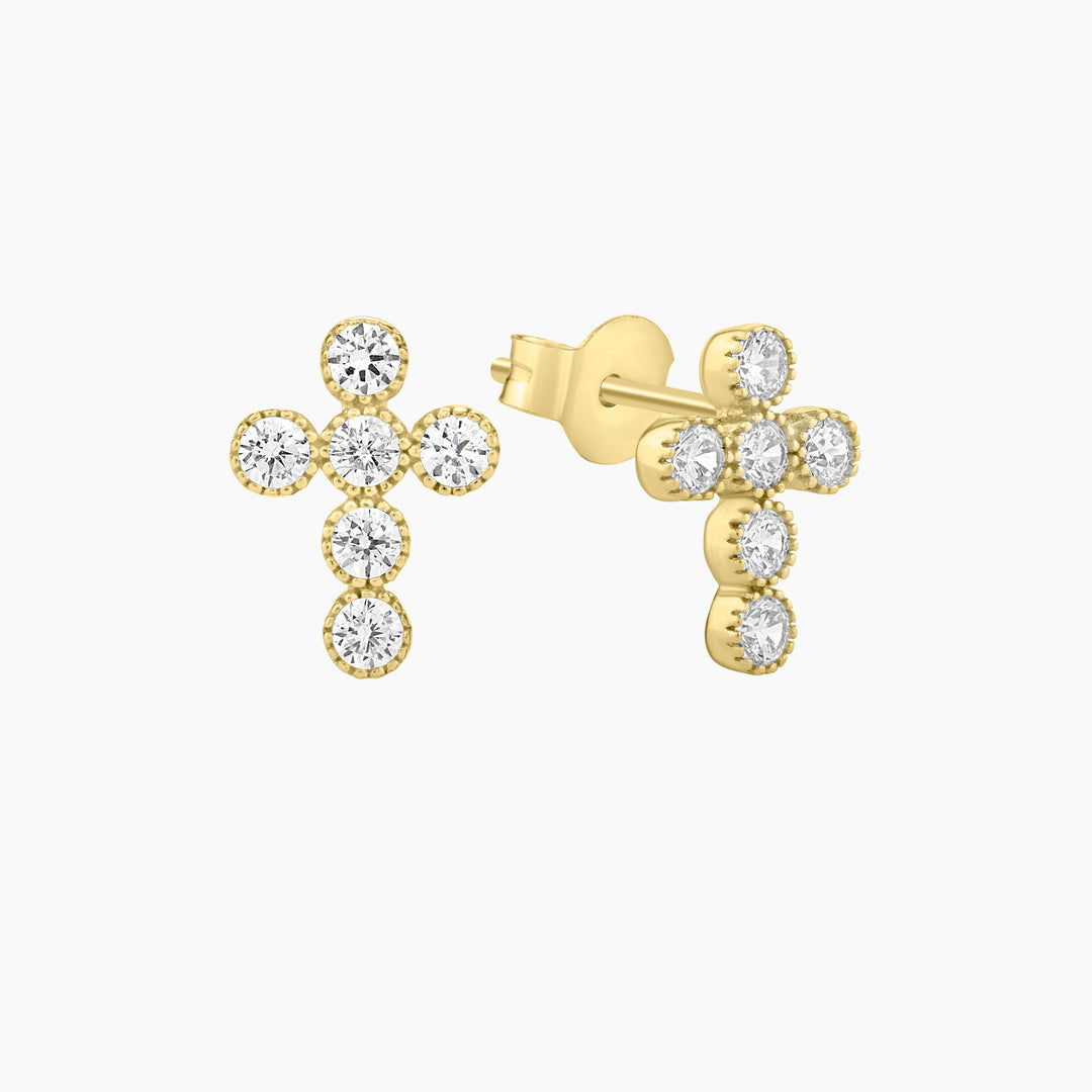 Cross Stud Earrings