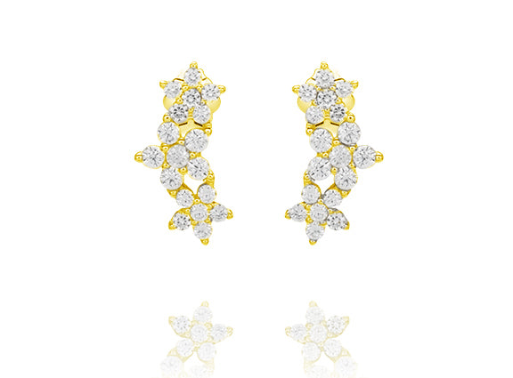 Flower Climber Stud Earring