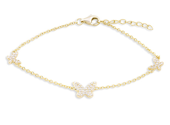 CZ Butterfly Bracelet